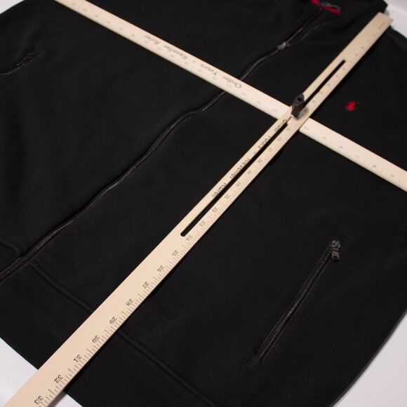 Polo Ralph Lauren Black Cotton Blend Zip-Up Sweatshirt Jacket Men Size 2XLT (B4) - Picture 13 of 14
